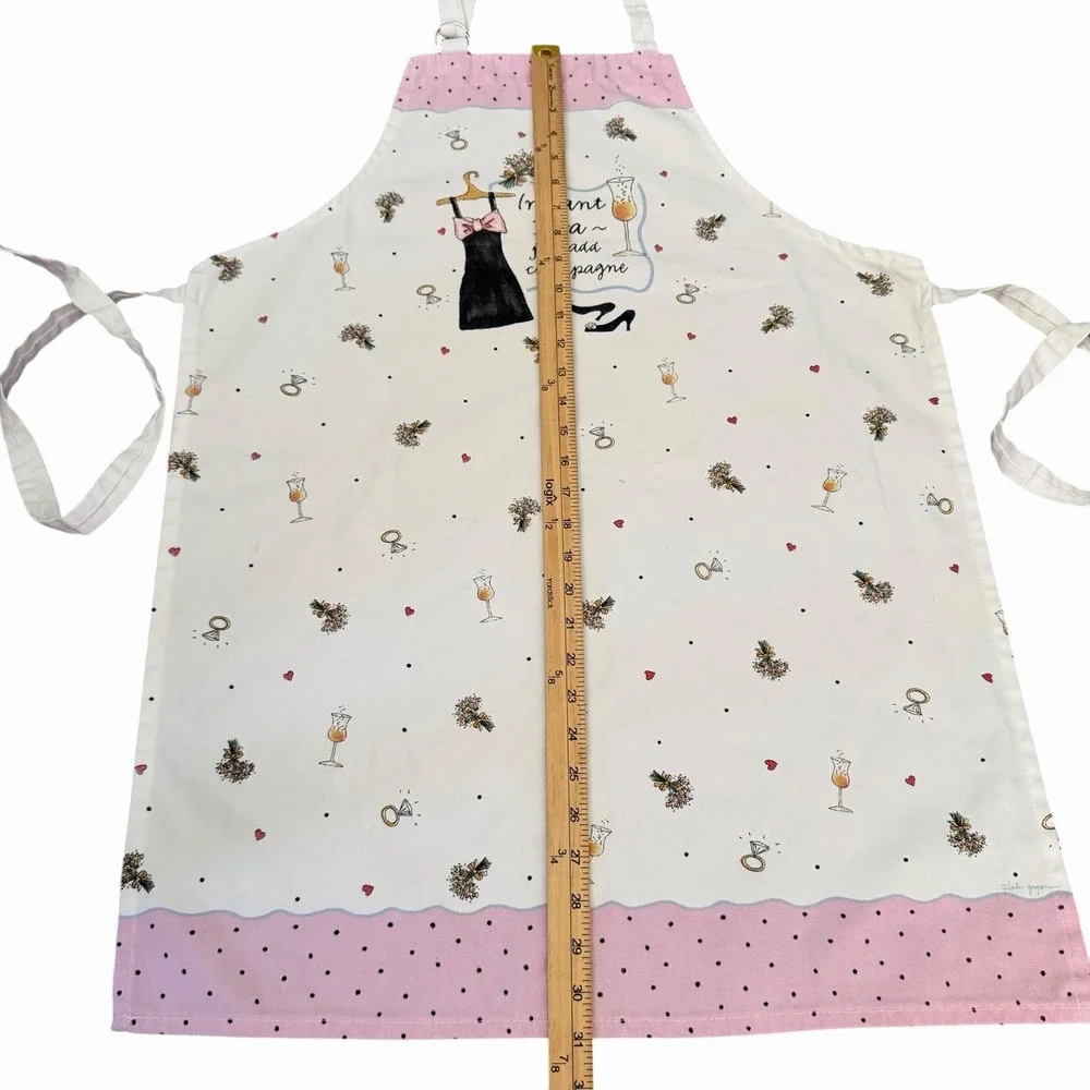 Kay Dee Designs Champagne Instant Diva Apron Kitchen Cooking Diamonds Pink Retro